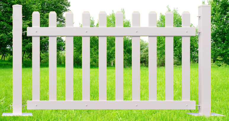 Plastic Event Fencing Panel With Posts - Picket