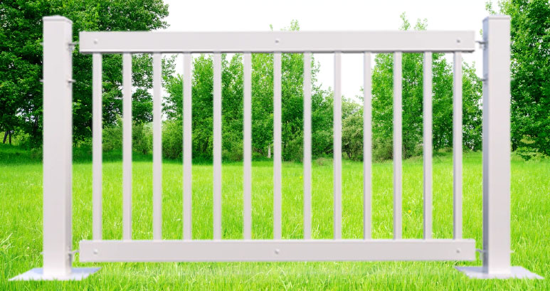 Plastic Event Fencing Panel With Posts - Traditional
